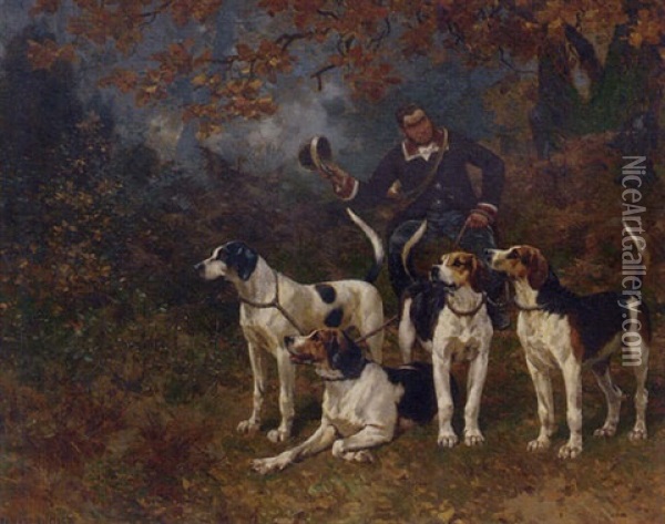 The Favourite Dogs Oil Painting - Jules Didier
