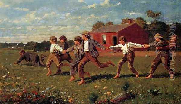 Snap the Whip Oil Painting - Winslow Homer
