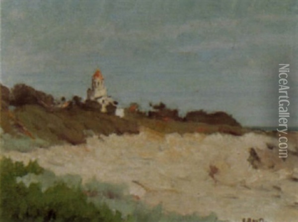 Paysage A St.-honorat Oil Painting - Edouard John E. Ravel