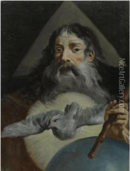 God The Father Oil Painting - Giacomo Ceruti (Il Pitocchetto)