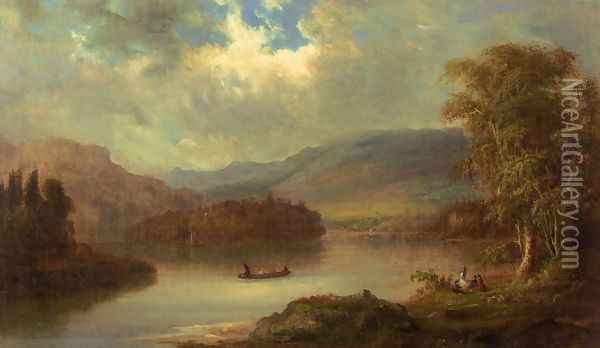 Landscape in Scotland Oil Painting - Robert Scott Duncanson