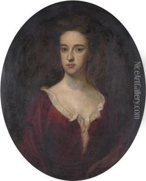 Portrait Of Lady Mary Butler (1646-1710) Oil Painting - Sir Godfrey Kneller