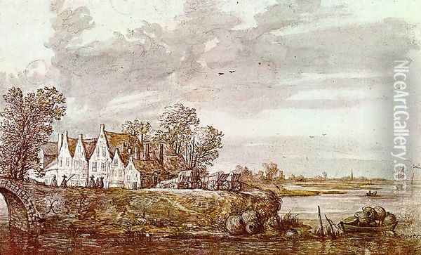 Landscape 1640s Oil Painting - Aelbert Cuyp