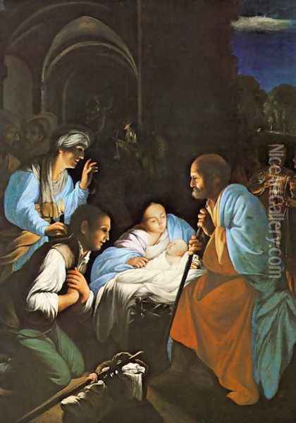 The Birth of Christ Oil Painting - Carlo Saraceni