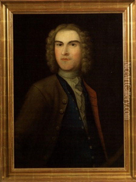 Portrait Of Colonial American Patriot James Otis Oil Painting - Matthew Pratt
