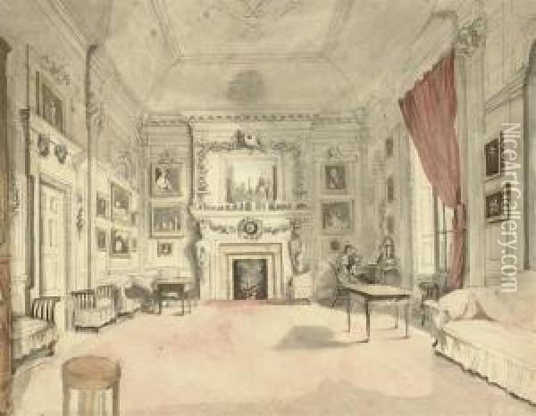 The Drawing Room Oil Painting - Maria Spilsbury
