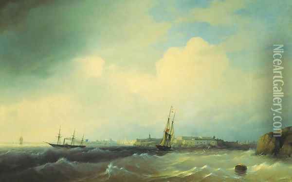 Sveaborg Oil Painting - Ivan Konstantinovich Aivazovsky