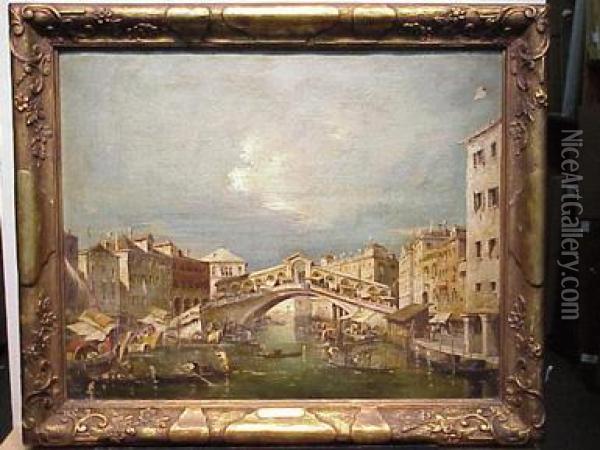 The Rialto Oil Painting - Jacopo Paolo Di Marieschi