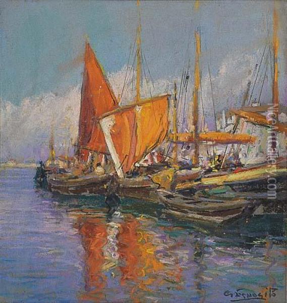 Riflessi Sul Mare Oil Painting - Cesare Esposito