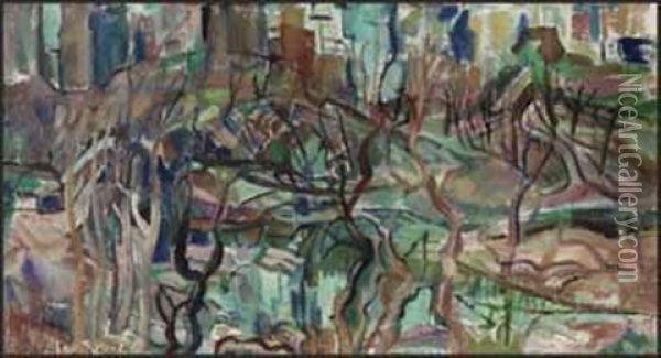 Central Park, New York Oil Painting - Pegi Nicol Macleod
