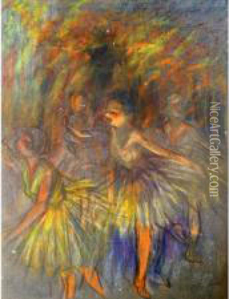 Danseuses Oil Painting - Jean-Francois Thomas