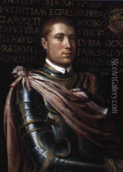 Ritratto Di Carlo Gonzaga-este Di Sabbioneta Oil Painting - Giovanni Battista Moroni