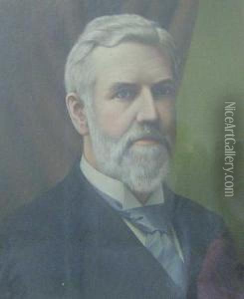 Portrait Of A Gentleman Oil Painting - Levi Wells Prentice