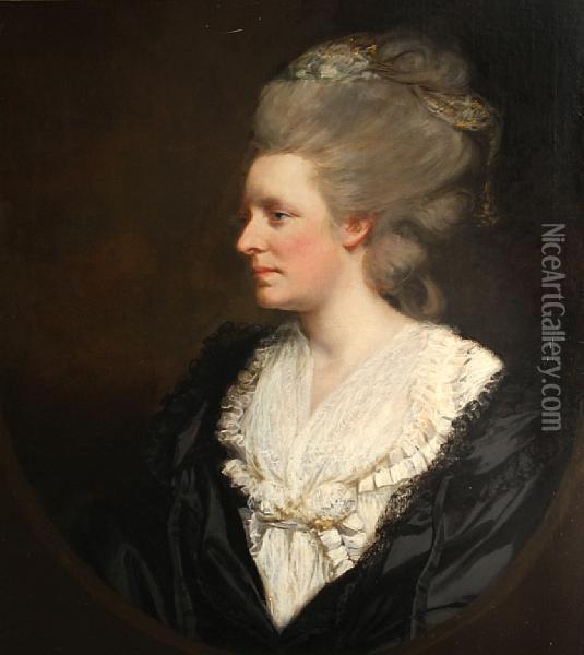 A Portrait Of A Lady Oil Painting - James Northcote