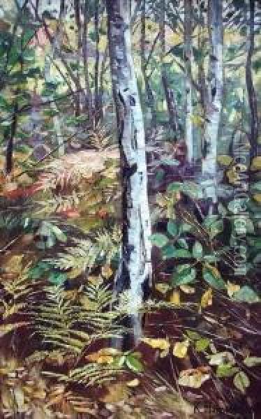 Birkenwald Oil Painting - Karl Hagemeister