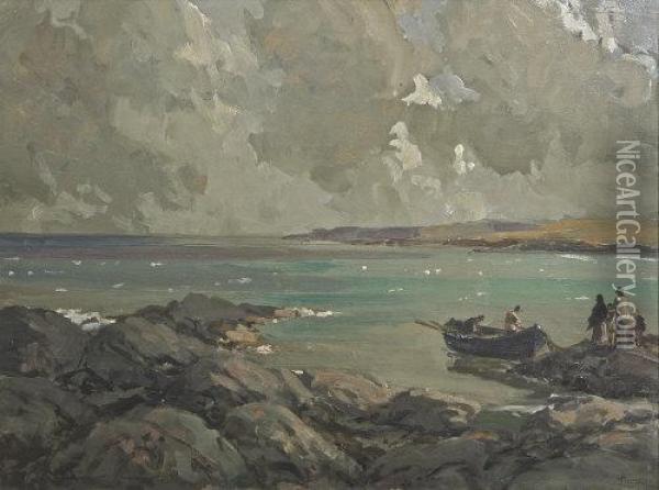 Herrings In The Bay Oil Painting - James Humbert Craig