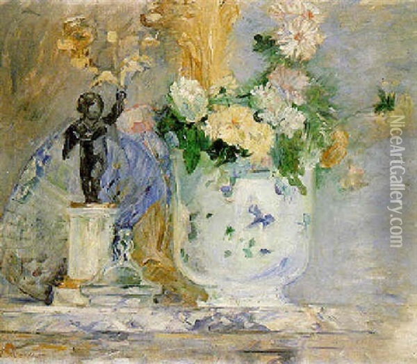 Le Cheminee Oil Painting - Berthe Morisot