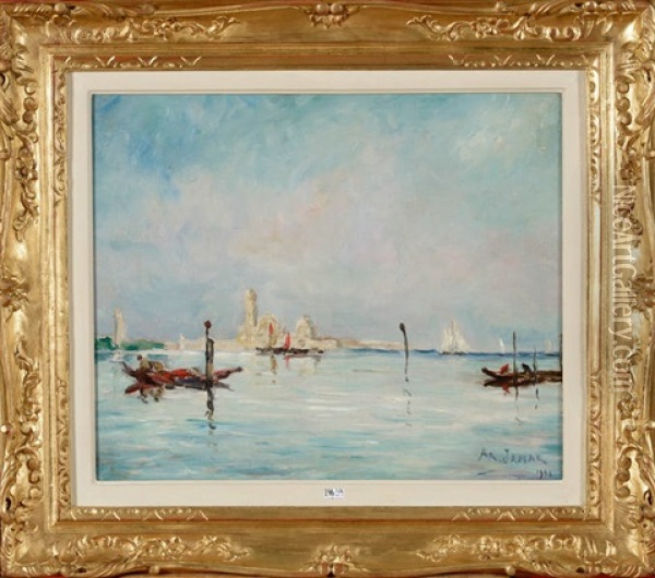 La Lagune Venise Oil Painting - Armand Gustave Gerard Jamar
