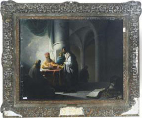 King Herod Receiving Judas Oil Painting - Willem De Poorter