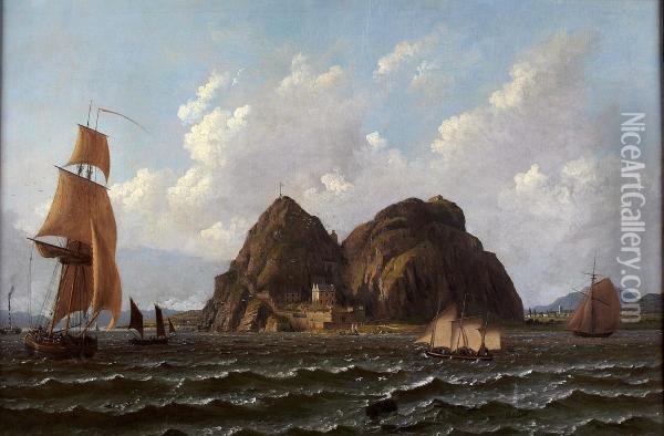 Shipping Off Dumbarton Rock Oil Painting - John Knox