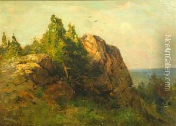New England Coastal Scene Oil Painting - George Henry Smillie