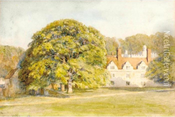 A View Of Knole, Kent Oil Painting - Helen Mary Elizabeth Allingham