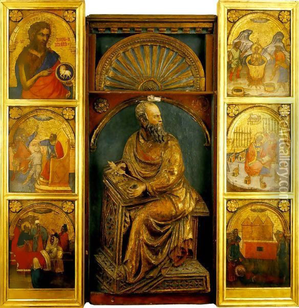 Polyptych of Saint John Oil Painting - Jacobello Del Fiore