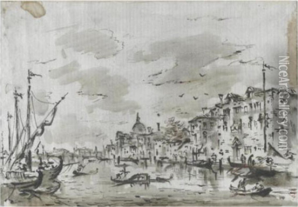 Veduta Di Venezia Oil Painting - Francesco Guardi