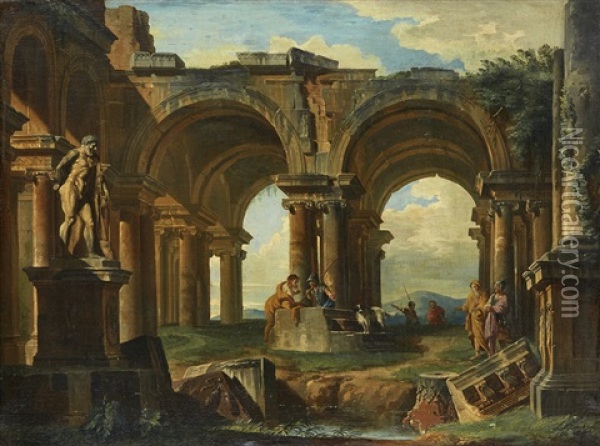 Landscape Oil Painting - Giovanni Paolo Panini