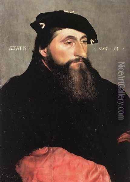 Portrait of Duke Antony the Good of Lorraine c. 1543 Oil Painting - Hans Holbein the Younger