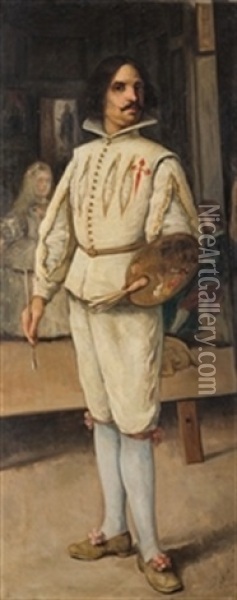Velazquez Oil Painting - Jose Maria Alarcon