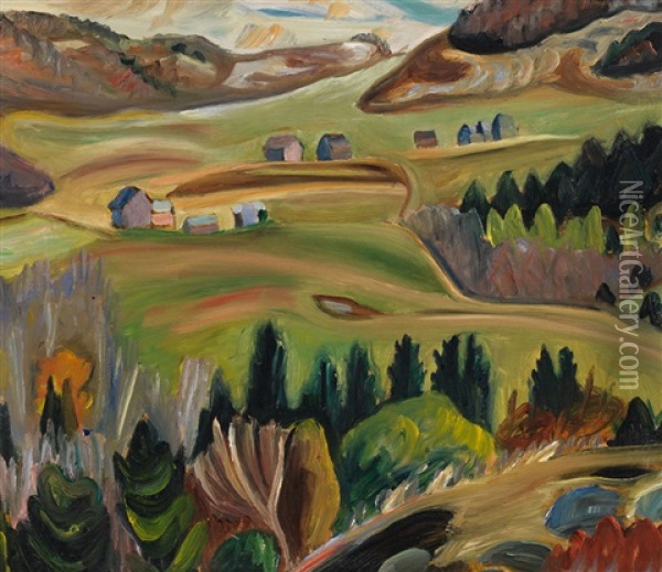 Landscape Oil Painting - Efa Prudence Heward