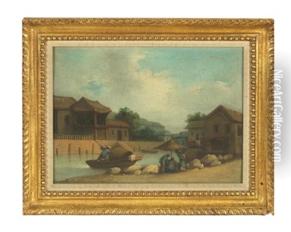 Riverscapes Oil Painting - George Chinnery