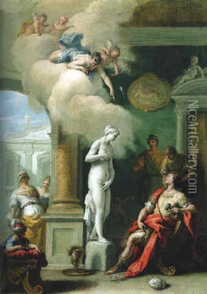 Pygmalion And Galatea Oil Painting - Sebastiano Ricci