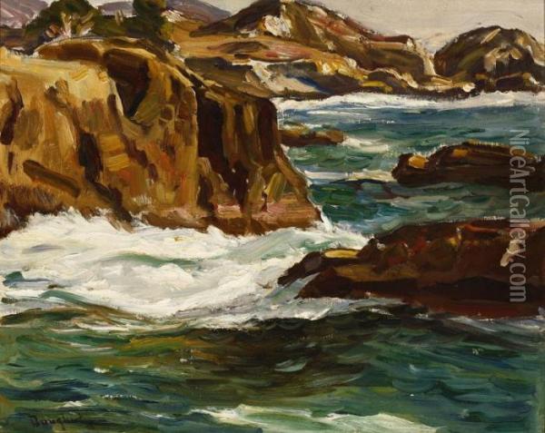 Rock Strewn Shore Oil Painting - Paul Dougherty