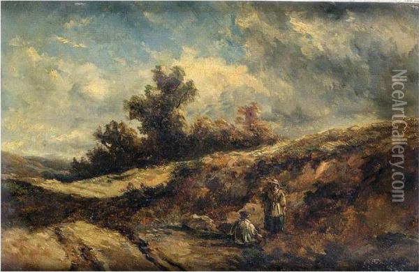 On Hampstead Heath Oil Painting - Edmund Morison Wimperis