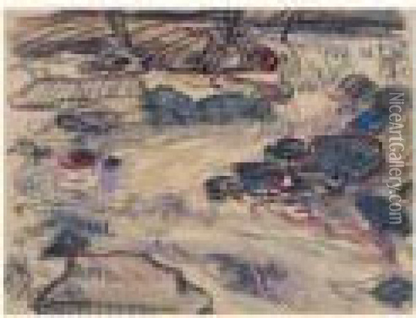 Rochers Dans La Riviere Oil Painting - Gustave Loiseau