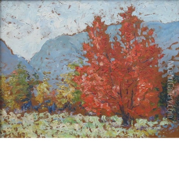 Autumn Day Oil Painting - Mary Fairchild MacMonnies Low