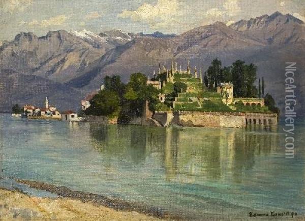 Die Isola Bella Oil Painting - Edmund Friedrich Kanoldt