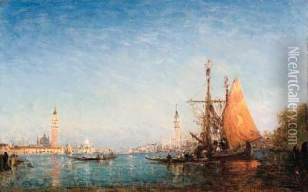 Venice, Vue Du Grand Canal (venice, View Of The Grand Canal) Oil Painting - Felix Ziem