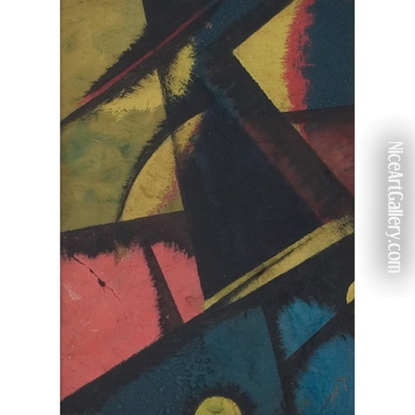 Abstract Composition Oil Painting - Lyubov Popova