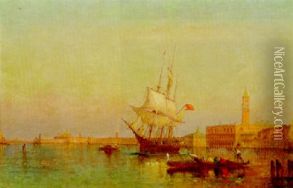 The Bacino Di San Marco, Venice Oil Painting - Charles Clement Calderon