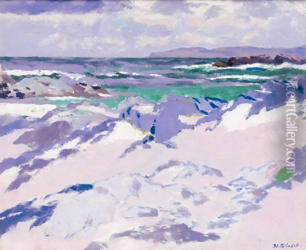 Treshnish Point, Iona Oil Painting - Francis Campbell Boileau Cadell