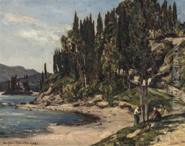 Corfu, Greece Oil Painting - Sir Herbert Edwin Pelham Hughes-Stanton