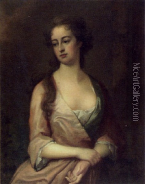 Portrait Of Elizabeth Batchelor Oil Painting - Charles Jervas