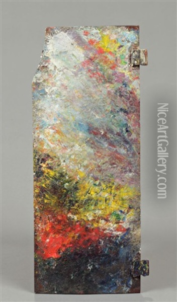 Palette Aux Deux Taches Rouges Oil Painting - Claude Monet