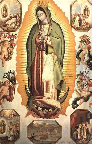 The Virgin of Guadalupe Oil Painting - Juan de Villegas