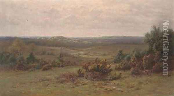 Puck Pits, The New Forest, Hampshire Oil Painting - Frederik Golden Short
