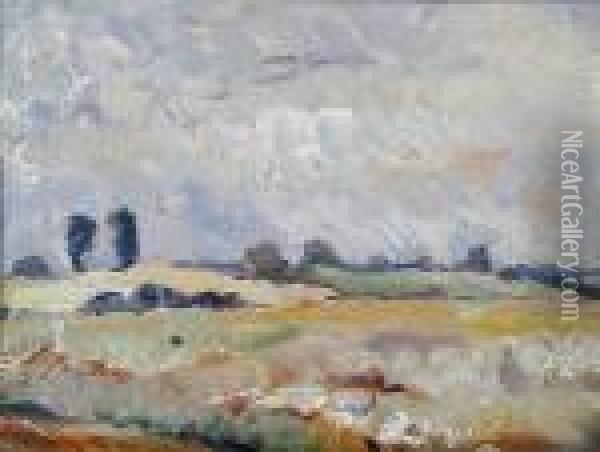 Suffolk Summer 1937 Oil Painting - Allan Walton