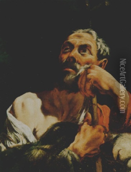 San Pietro Oil Painting - Pier Leone Ghezzi